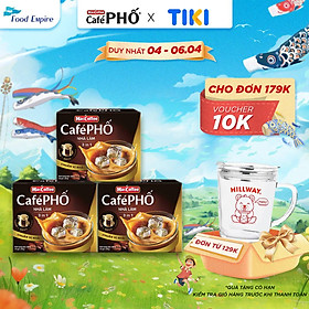 Combo 3 hộp Cà phê Phố Nhà làm - MacCoffee (hộp 10 gói x 28g)