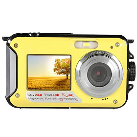 Máy Ảnh Kỹ Thuật Số Màn Hình LCD Kép Có Khả Năng Chống Nước Dual (HD 24 MP 16X) (2.7")