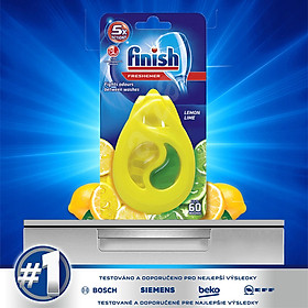 Combo 2 miếng khử mùi, diệt khuẩn máy rửa chén Finish Dishwasher Freshener Lemon