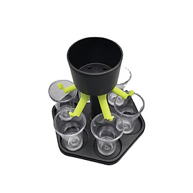 6 máy pha chế và chủ sở hữu, người hiến bắn , kính bắn, đồ uống bắn các nhà phân phối đồ uống với phích cắm silicon cho bữa tiệc của công ty đồ uống tiệc tùng