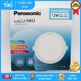 Đèn LED tròn âm trần Panasonic NEO SLIM - Hàng chính hãng