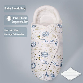 0-3M Sơ Sinh Đầm Cho Bé 100% Cotton Mềm Bọc Chăn Trẻ Sơ Sinh Bionics Túi Ngủ Lớp Một Trẻ Sơ Sinh Xả kén Chăn Ga Gối - One Size