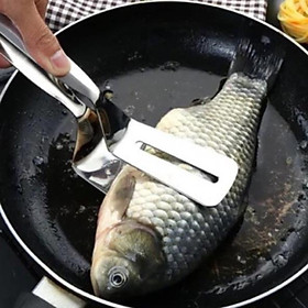 Dụng cụ kẹp lật chiên thịt cá chiên trứng kẹp thực phẩm nóng đa năng loại lớn inox 304 cao cấp