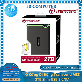 Mua Ổ Cứng Di Động Transcend M3S 2TB Slim USB 3.0/3.1 - Hàng chính hãng Diệp Khánh phân phối