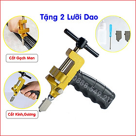 Dao cắt kính đa năng - Free Ship - Dao cắt gạch men đá- kiếng kèm theo dụng cụ bẻ tách gạch kính cao cấp