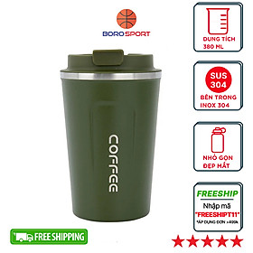 Bình nước giữ nhiệt trà coffee mugs Cleacco Chất Liệu Inox 304 Kiểu Dáng Hiện Đại ( 380 ML ) Boro Sport