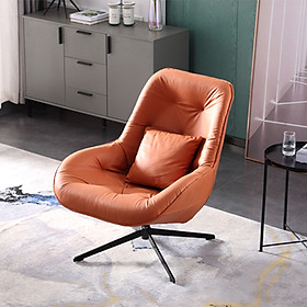 Mua Ghế Thư Giãn Hiện đại bọc Da cao cấp chân kim loại bền đẹp - Ghế Sofa đa năng Xoay 360 độ Tiện lợi Sang trọng GHT012  Giao màu ngẫu nhiên