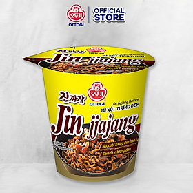 Hình ảnh Combo 6 ly mì Jin jjajang xốt tương đen Ottogi 70g