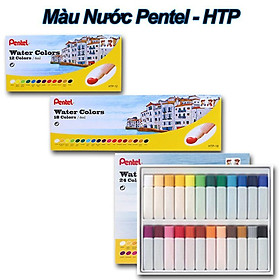 Hình ảnh Màu Nước Dạng Tuýp Pentel Water Color HTP - 12 màu/18 màu/24 màu