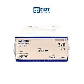 Chỉ phẫu thuật không tiêu CPT Caresilk Silk số 3 0 - S2012