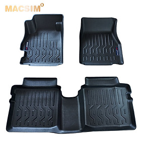 Thảm lót sàn xe ô tô Nissan Almera 2021-2022 (HN) Nhãn hiệu Macsim chất liệu nhựa TPV cao cấp màu đen