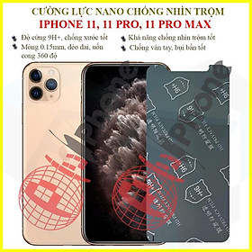 Mua Dán chống nhìn trộm dành cho iPhone 11  11 Pro  11 Pro Max - Dán cường lực dẻo nano 9H