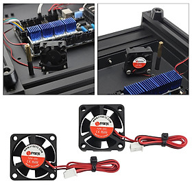 2-pack Mini 12V DC Brushless Cooling Fan 3010 for 3D Printer V6 V5