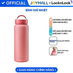 Bình giữ nhiệt Lock&Lock Jumbo Tumbler 900ml LHC4300, Hàng chính hãng, quai xách inox, giữ nhiệt 24h - JoyMall