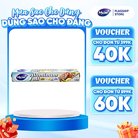Giấy Bạc Màng Nhôm MyJae Đài Loan Để Bảo Quản, Nướng Thức Ăn, Bọc Thực Phẩm 30cm x 14m