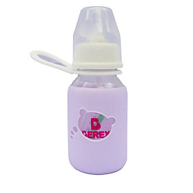 Bình sữa Thủy tinh ma chống vỡ BEREX baby cho tới bé xíu yêu thương 120ml_Sunbaby