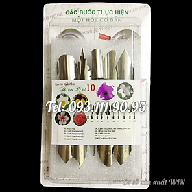 Mua Bộ 10 dụng cụ làm thạch rau câu 3D – Bộ số 10 - Tặng kèm kim nhụy – Mã số 1380
