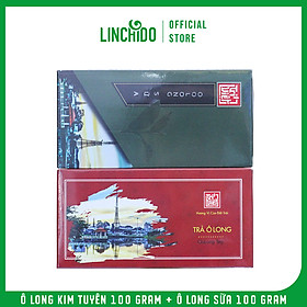 Combo 2 Hộp Trà Ô Long Kim Tuyên Và Ô Long Sữa - Hộp 100Gram