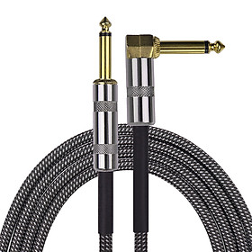 Cáp Âm Thanh Cho Đàn Guitar Mạ Vàng TS 1 Đầu Thẳng + 1 Đầu Góc Phải