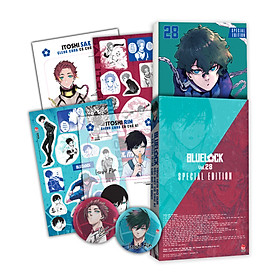 Bluelock – Tập 28 (Bản Đặc Biệt) [Tặng Kèm Hộp Quà 6 Món Với Chữ Kí Nhân Vật (Set Huy Hiệu, Set Sticker, Set Clear Card)]