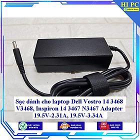 Mua Sạc dành cho laptop Dell Vostro 14 3468 V3468 Inspiron 14 3467 N3467 Adapter 19.5V-2.31A 19.5V-3.34A - Hàng Nhập khẩu