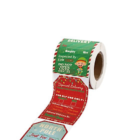 200x Christmas Stickers Decorative Sticker Roll for Scrapbook Xmas Decor