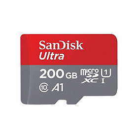 Thẻ nhớ microSDXC SanDisk 200GB Ultra A1 upto 100MB/s UHS-I - Hàng Chính Hãng
