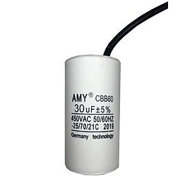 Tụ máy rửa xe mini
Tụ điện máy motor 30µF trắng đủ mig