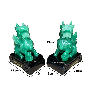 Mua (GIÁ CẶP)TƯỢNG KỲ LÂN PHONG THỦY TRẤN TRẠCH TRỪ TÀ CAO 13CM