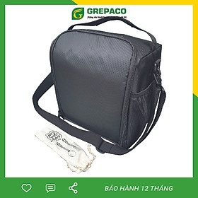 Mua Túi Đựng Hộp Cơm Giữ Nhiệt Văn Phòng Size Lớn Màu Đen Có Dây Kéo Vừa Quai Xách Quai Đeo Ngăn Phụ Trong Ngoài Tặng Túi Muỗng Nĩa (Lunch Bags  Box)