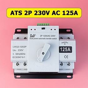 Mua Bộ Chuyển Nguồn Tự Động 2 Nguồn Điện Đảo Chiều 2 Công Tơ LW ATS 2P 125A