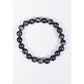 Vòng tay phong thủy đá mắt hổ xanh đen mệnh thủy , mộc - Ngọc Quý Gemstones