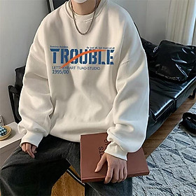 Áo Sweater Cổ Tròn Tay Dài Dáng Rộng In Chữ 3 Màu Thời Trang Mùa Thu Cho Nam Và Nữ size M-3XL