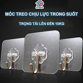 Mua Móc Dán Tường Siêu Dính Trong Suốt Chịu Lực Lên Tới 10Kg - Bề Mặt Keo Siêu Dính