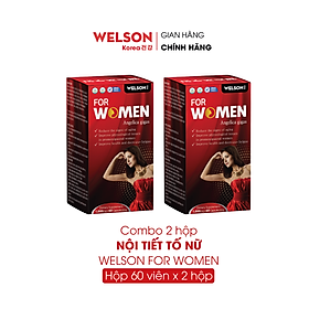 Combo 2 Hộp Viên Uống Cải Thiện Sinh Lý Nữ Welson For Women 2x60 viên