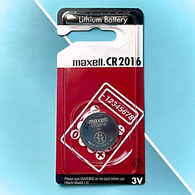 Hình ảnh Pin Maxell CR2016 Lithium 3V Cao Cấp Made In Japan Date 2031