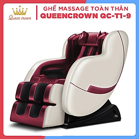 Ghế Massage QUEEN CROWN 3D T1-9 Chất Lượng Cao - Máy Massage Toàn Thân Tích Hợp Nhiệt - Quà Tặng Ý Nghĩa Cho Người Thân