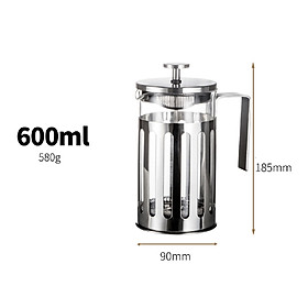 Hình ảnh BÌNH CÀ PHÊ KIỂU PHÁP GONGCHA FRENCH PRESS 600ML PSS