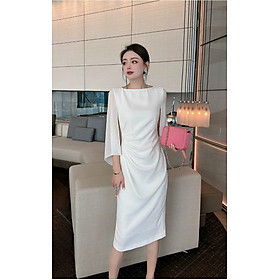 ĐẦM BODY NHÚN EO PHỐI VOAN CAO CẤP