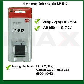 Mua PIN THAY THẾ CHO PIN MÁY ẢNH CANON LP-E12