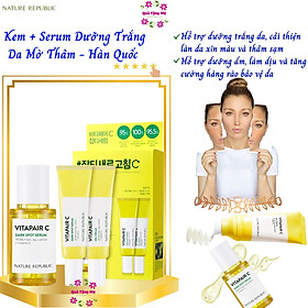 Bộ Kem Trắng Da Mờ Thâm Hàn Quốc Nature Republic Vitapair C Dark Spot Serum Special Set