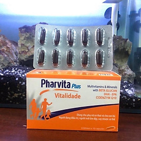 Pharvita Plus Bổ Sung Vitamin Và Khoáng Chất (lọ 30v vĩ 60v)