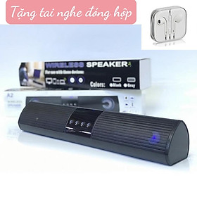 Mua Loa Dài Bluetooth A2 Cho Máy Tính - Hệ Loa Kép  Âm Thanh Siêu Trầm - Tặng Tai Nghe Nhạc 3.5mm