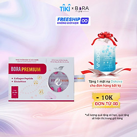 Viên uống trẻ hóa và trắng da Bora Premium hộp 20 viên