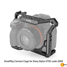 Mua SmallRig Camera Cage So-ny Alpha a7s3 code 2999 và So-ny a74