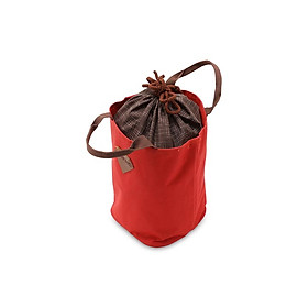 Túi giữ nhiệt văn phòng dây rút 2 lớp màu đỏ
