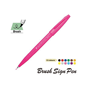Bút Viết Thư Pháp Nhật Bản Pentel Brush Sign Pen SES15C