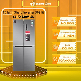 Mua Tủ lạnh Sharp Inverter 362 lít SJ-FX420V-SL - Hàng chính hãng (chỉ giao HCM)