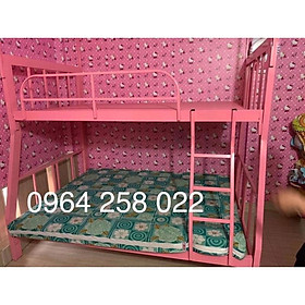 Giường tầng khung hộp 4-8 trên 1m2x2m dưới 1m6x2m- Bảo hành 2 năm
