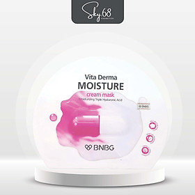 Mặt Nạ Kem Dưỡng Da Ẩm Mịn, Giúp Da Trắng Hồng BNBG Vita Derma Moisture Cream Mask 30ml